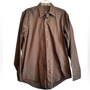 Banana Republic Stretch Brown LongSleeve Shirt